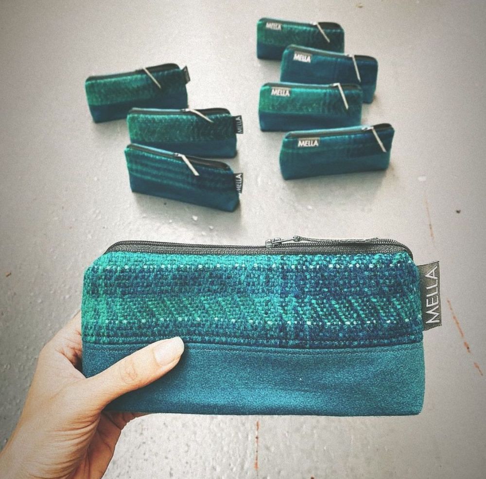 Shetland Tweed Cosmetic Bag