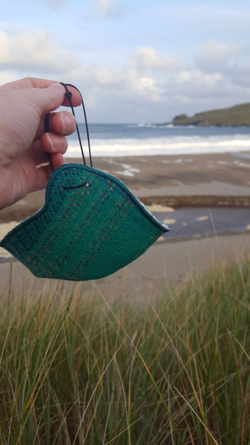 Shetland Tweed Face Covering