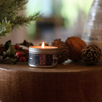 Festive Cranberry Soy Wax Travel Candle