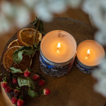 Wild Rhubarb and Cinnamon Travel Candle