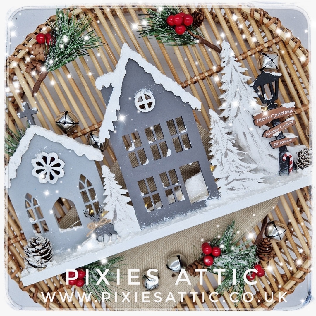 NEW 2023 Wooden Christmas Village