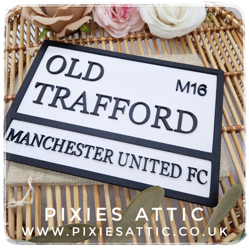 Personalised Wooden Football Sign - Custom Club & Text