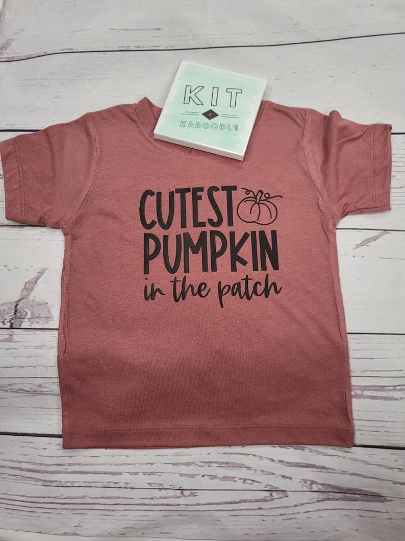 Cutest Pumpkin in the patch t-shirt, childrens autumn, autumn, pumpkin pick