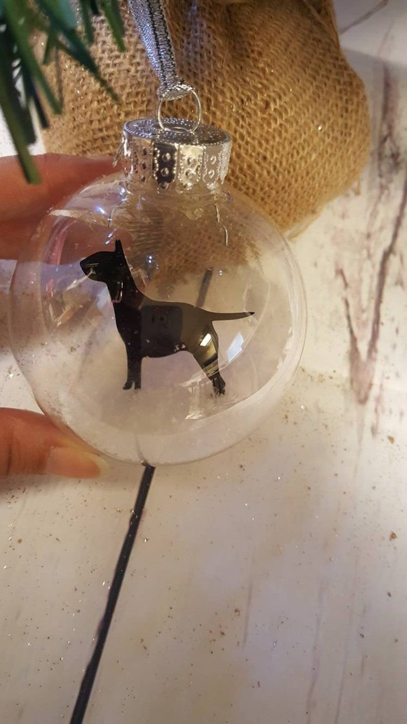 English Bull terrier hanging bauble