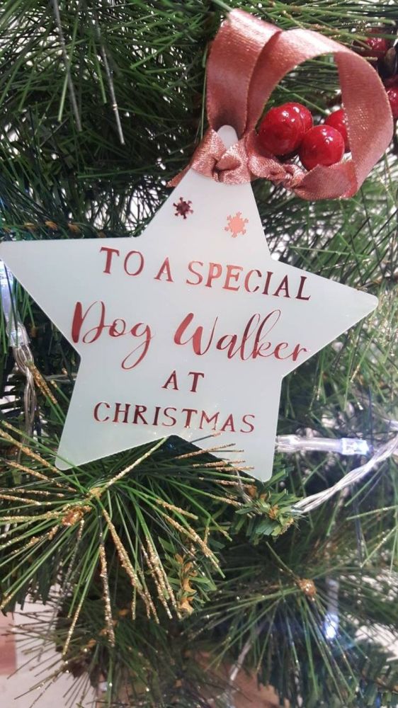 A special Dog Walker at Christmas / Dog walker gift / Doggy gift / Gift for Dog walker