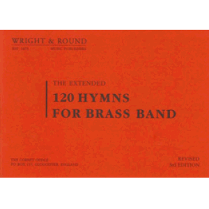 120 Hymns For Brass Band - Bb 2nd / 3rd Cornet (Treble Clef) - A4 Large Print