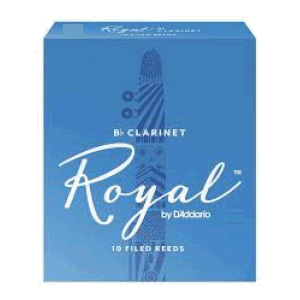 Rico Royal Bb Clarinet Reeds - Strength 1.5 - Box of 10