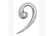 Pewter Badge - Bass Clef