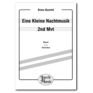 Eine Kleine Nachtmusik ~ 2nd Mvt - Brass Quartet Full Score & Parts - LM205