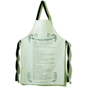 Music Design Apron - ABC of Musical Definitions