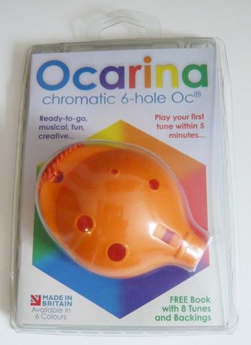 Ocarina Alto 6 Hole Orange in Clam Pack