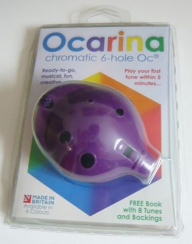Ocarina Alto 6 Hole Purple in Clam Pack