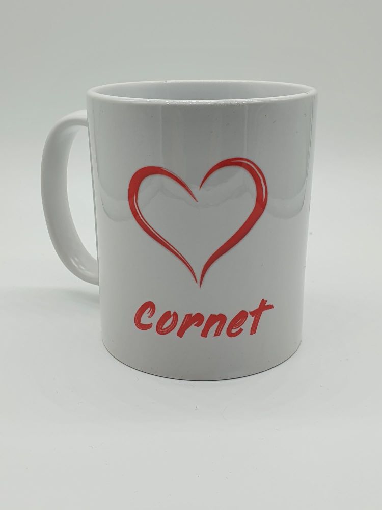 I Love Cornet - Printed Mug