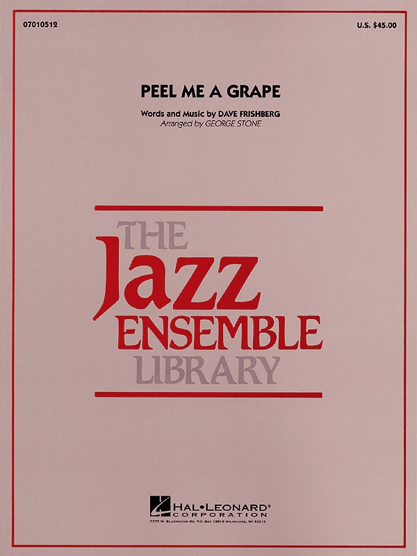 Peel Me A Grape - Score Only