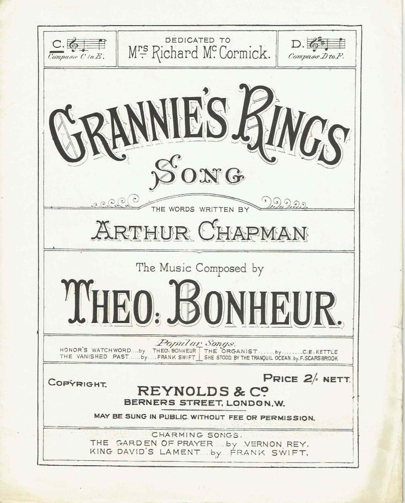 Grannie's Rings - Preloved Sheet Music