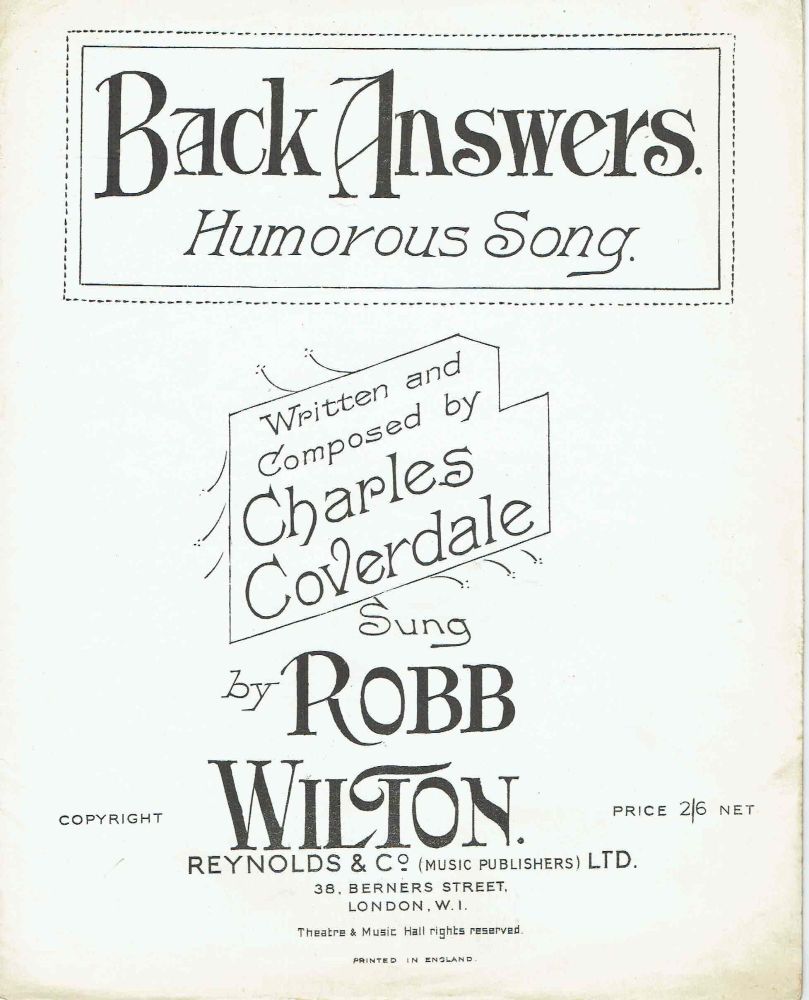 Back Answers - Preloved Sheet Music
