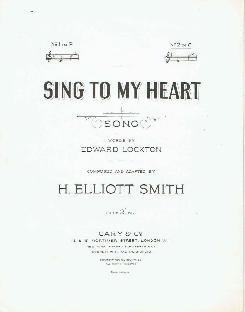 Sing To My Heart - Preloved Sheet Music
