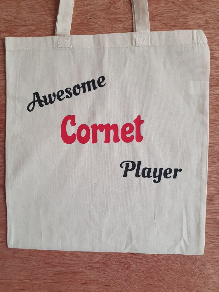 Awesome Cornet Player - 100% Cotton Bag