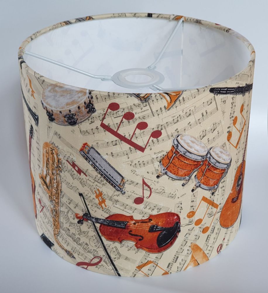Music Design Handmade Lampshade - Musical Instruments