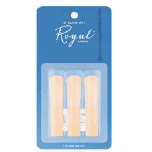 Rico Royal Bb Clarinet Reeds - Strength 1.5 - Pack of 3
