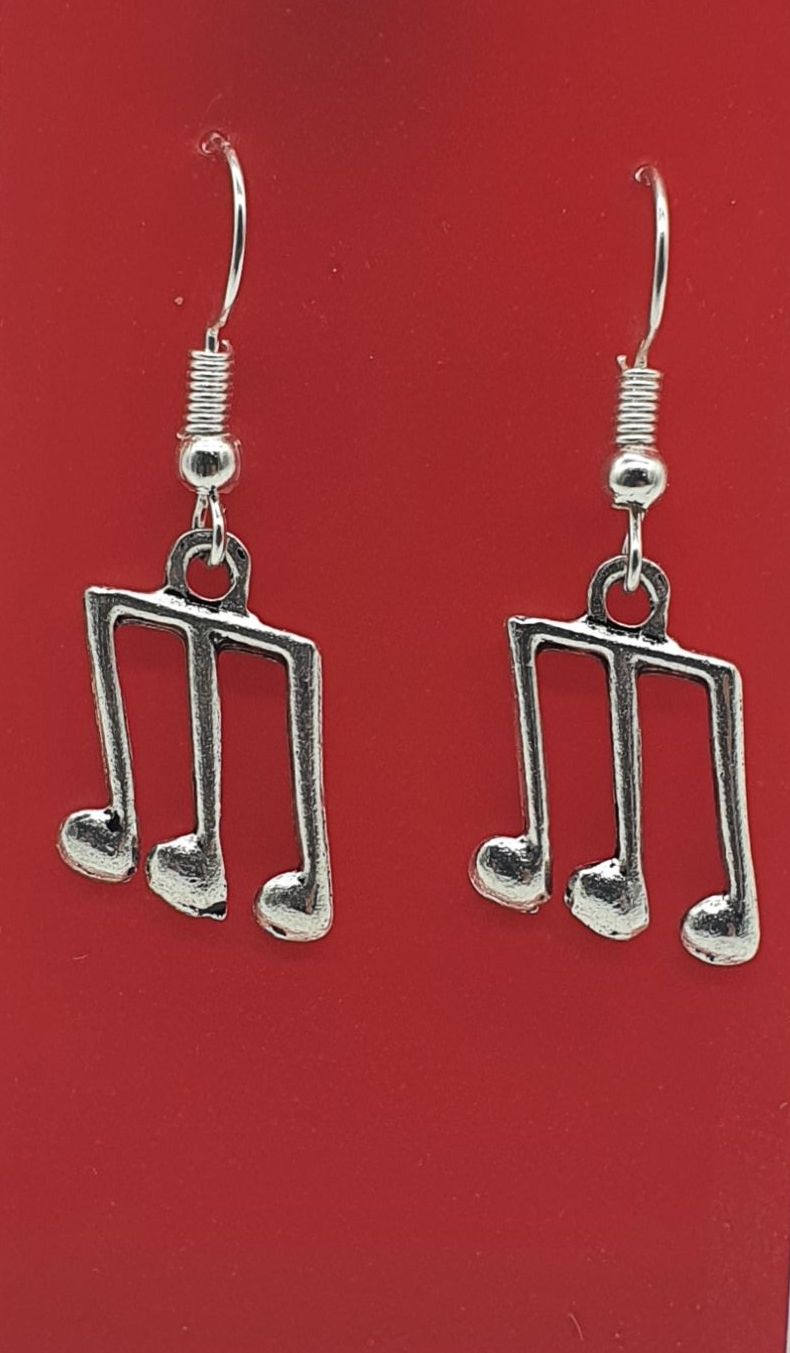 Triplet Tibetan Silver Ear Rings (01)