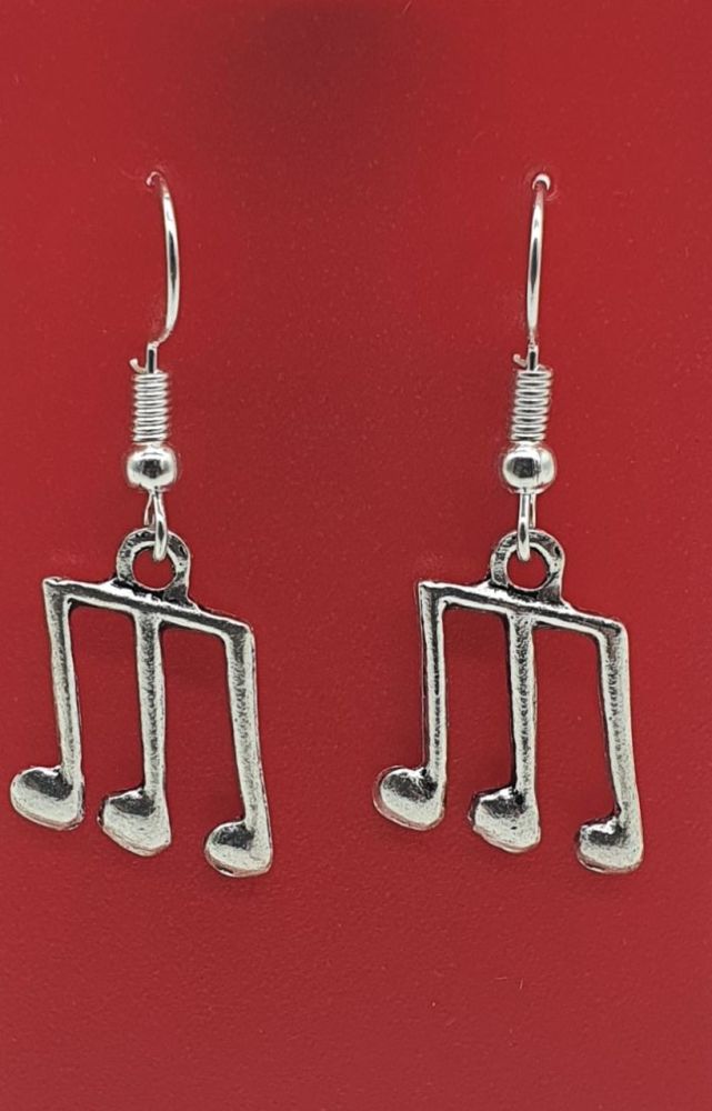 Triplet Tibetan Silver Ear Rings (02)