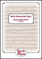 Brass Band Manuscript Score Paper - A4 - 100 Sheets