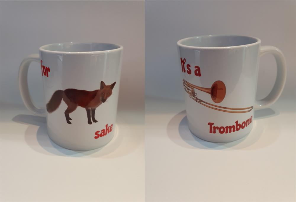 For Fox Sake - It's a Trombone - Musical Design Mug