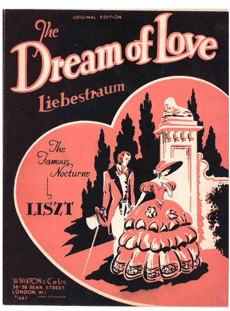 The Dream of Love (Liebestraum) - Single Sheet Preloved Music