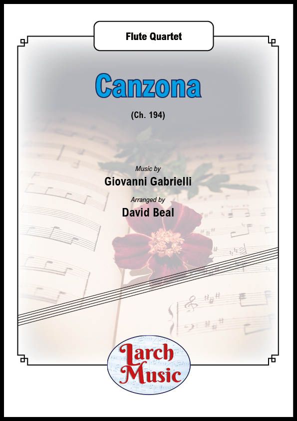 Canzona (Ch. 194) - Flute Quartet - LM595