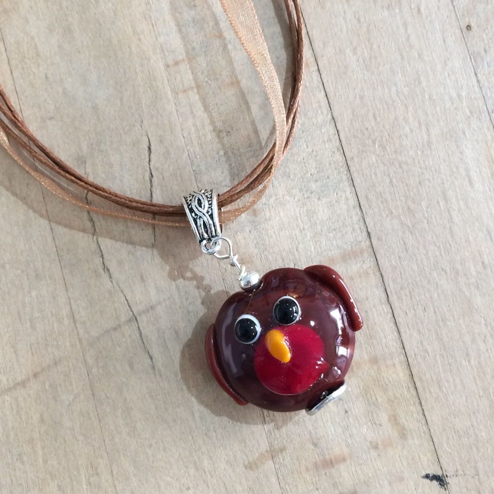 Christmas Robin necklace