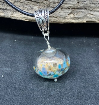 'Sand Sphere' pendant, blues