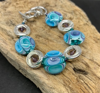 'Peacock' bracelet