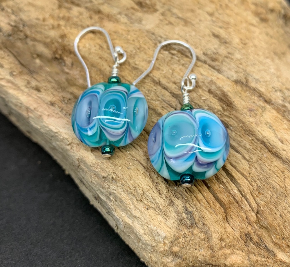 'Peacock’ earrings