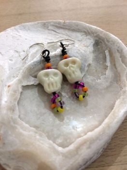 'Day of the Dead' Mexican Skull Earrings