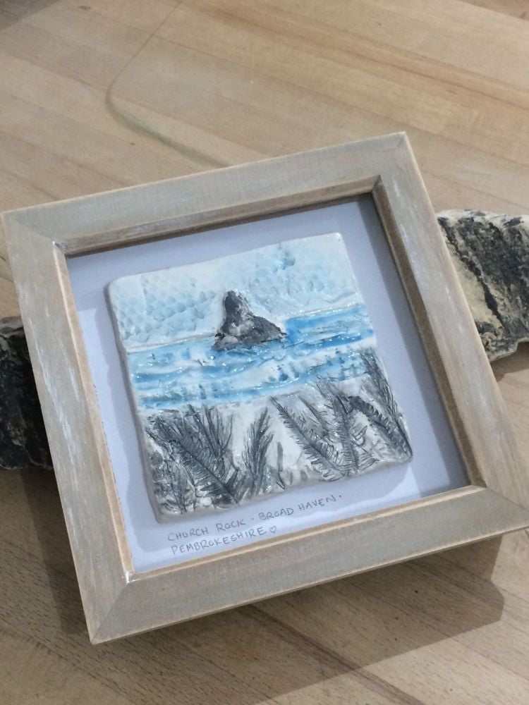 'Church Rock' Broad Haven Ceramic Box Frame