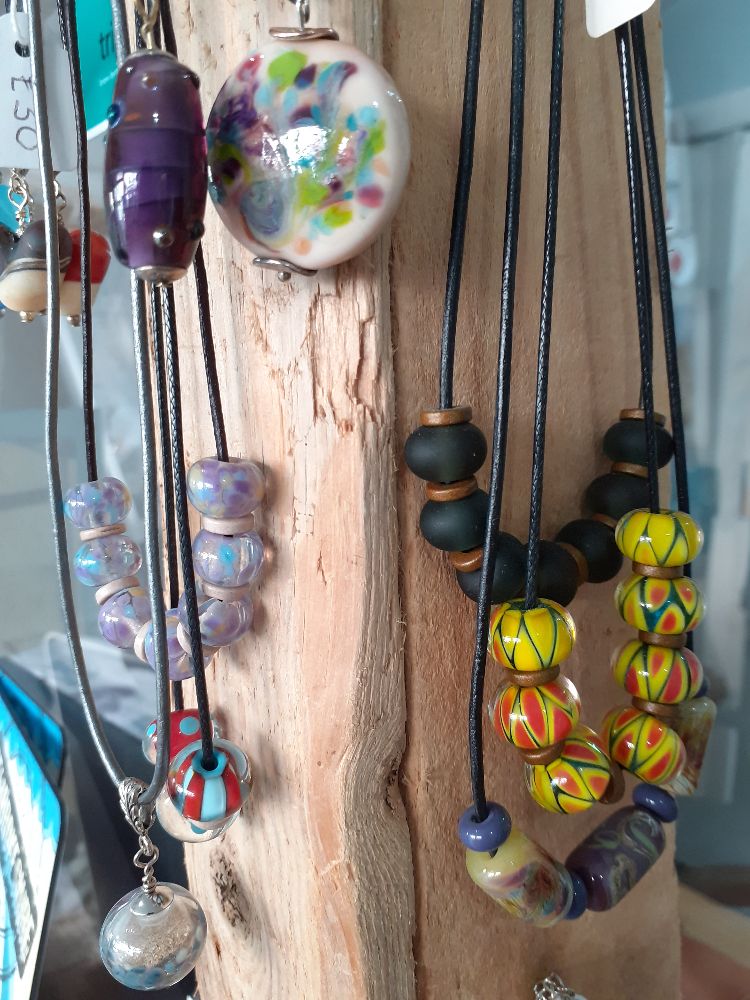 'One Off' Glass Lampwork Necklaces