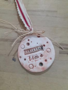 'Christmas Time' Ceramic Bauble