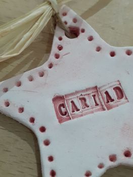 'Cariad' Ceramic Star