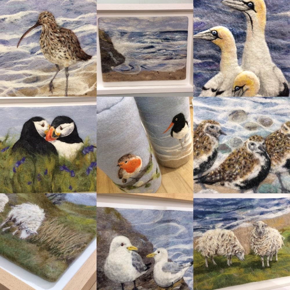 Handfelted Wool Pictures