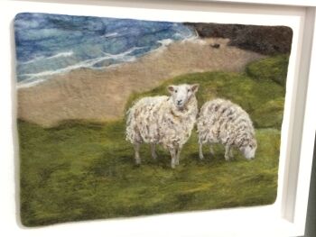 Coastal Life, Handfelted wool.