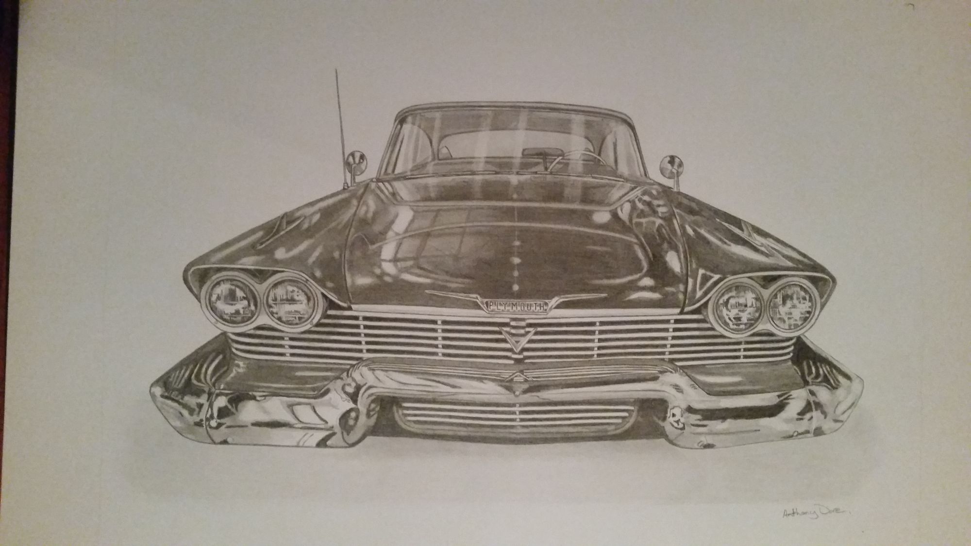 christine  , pencil drawing on A3