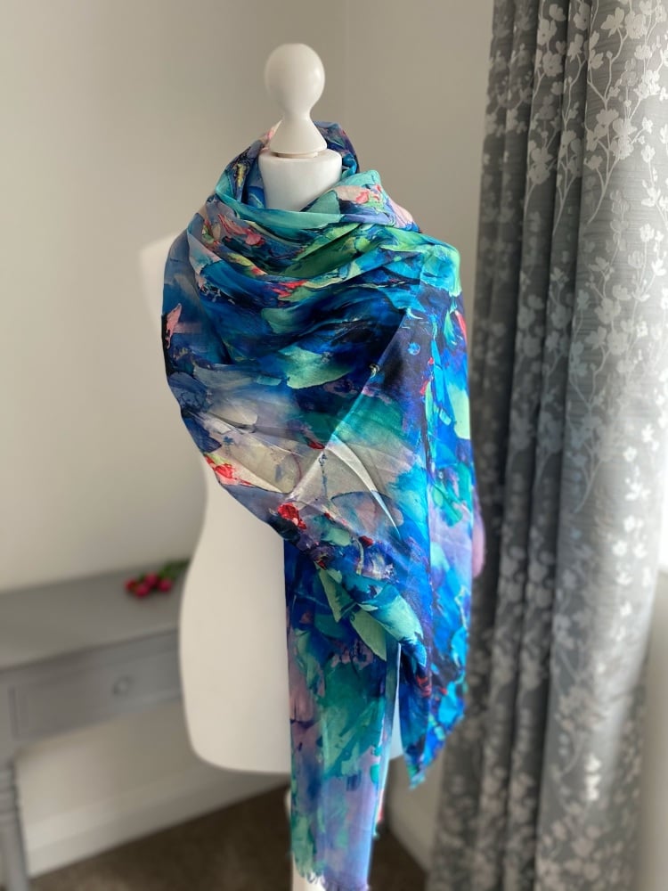 Fine Art Print Watercolour Scarf
