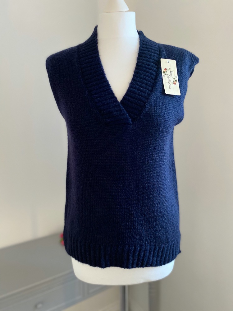 Navy V Neck Tank Top