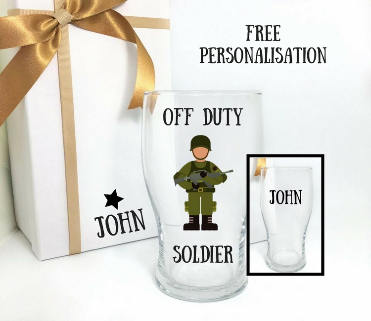 Soldier Pint Glass