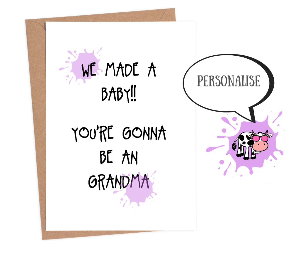 funny pregnancy announcement cards
