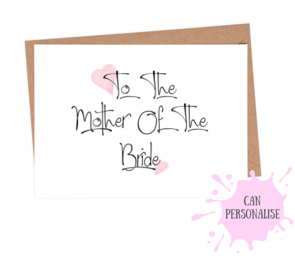 mother of the bride thank you card