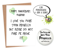 Husband 'love you more than prosecco'