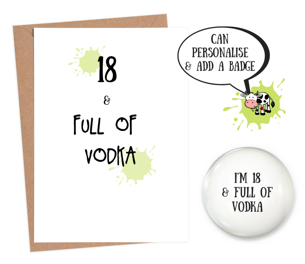 Funny 18th birthday cards | personalised 18th birthday cards | personalised