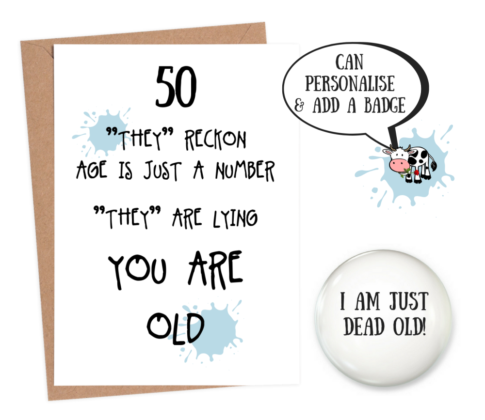 Funny 50th Cards For Men